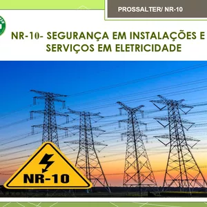 Imagem de capa para o Ebook Treinamento NR 10 Instalações e Serviços em Eletricidade