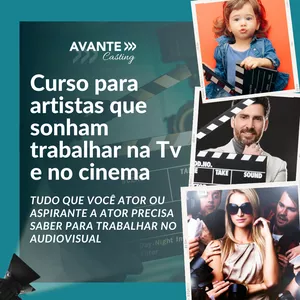 Curso Curso para atores e aspirantes a atores que sonham trabalhar no audiovisual