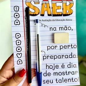 Imagem de capa para o Ebook Lembrancinha SAEB 