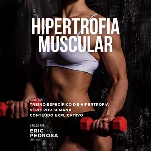Imagem de capa para o Ebook Treino Hipertrofia Feminina - por Eric Pedrosa