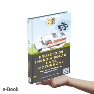 Imagem de capa para o Ebook Projeto e Instalação de Energia Solar (off grid) em um  MOTOR HOME