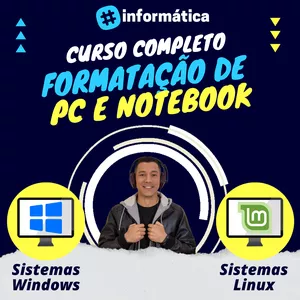 Imagem de capa para o Curso online Curso completo Formataçao de Computadores