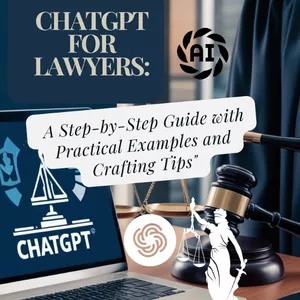 Cover image for Ebook ChatGPT for Lawyers: A Step-by-Step Guide with Practical Examples and Crafting Tips