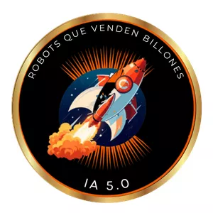 Imagen de portada para Curso online ROBOTS QUE VENDEN BILLONES IA 5.0 