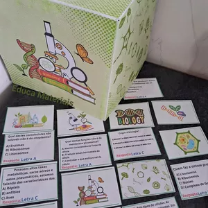 Imagem de capa para o Ebook 🟢 Jogo passa ou repassa questões de Biologia 