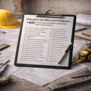 Imagem de capa para o Ebook CHECKLIST com mais 60 itens para não ESTOURAR o orçamento da sua CASA