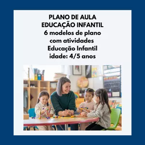 Imagem de capa para o Ebook Planos de Aula da Educação Infantil - 4/5 anos (combo 2)