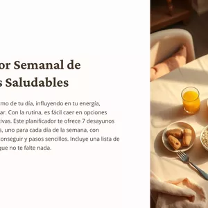 Imagen de portada para Ebook Planificador Semanal de Desayunos Saludables