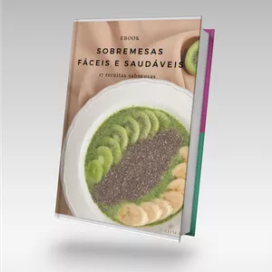Imagem principal do produto E-book de Receitas - Sobremesas Fáceis e Saudáveis