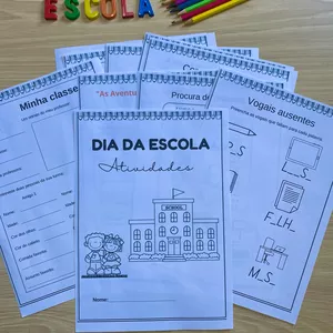Imagem de capa para o Ebook Atividades para o Dia da Escola