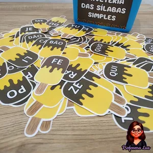 Imagem de capa para o Ebook Sorveteria das Sílabas 🍦