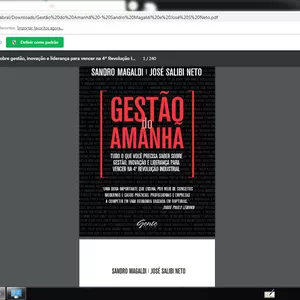 Imagem de capa para o Ebook Gestão do Amanhã.