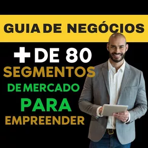 Imagem de capa para o Ebook +DE 80 IDEIAS DE NEGÓCIOS - DO ZERO AO SEU NEGÓCIO LUCRATIVO