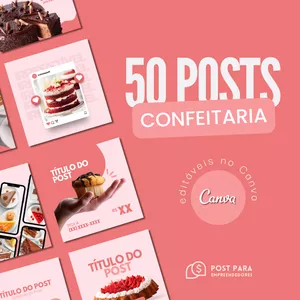Imagem de capa para o Curso online Pack de Postagens | Confeitaria | Post para Empreendedores