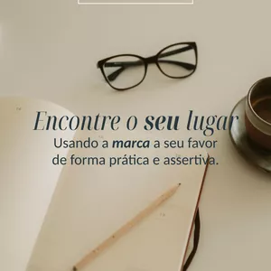 Imagem de capa para o Ebook WORKBOOK: ENCONTRE O SEU LUGAR: Usando a marca a seu favor de forma prática e assertiva. 