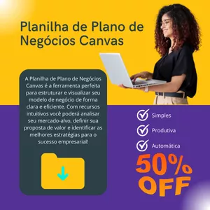 Imagem de capa para o Curso online Planilha Excel Plano de Negócios Canvas