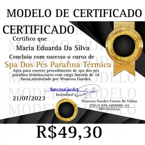 Imagem de capa para o Curso online Certificado spa dos pés parafina térmica 