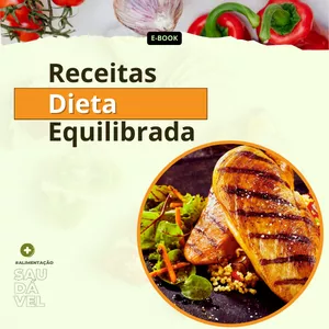 Imagem de capa para o Ebook Receitas Para Dieta Equilibrada