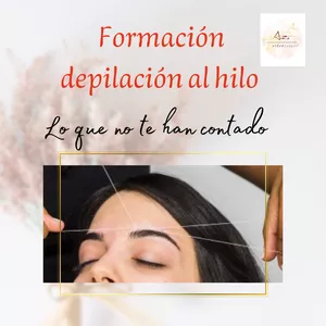 Imagen de portada para Curso online Curso depilación al hilo, lo que no te han contado.