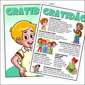 Imagem de capa para o Ebook Atividades sobre gratidão