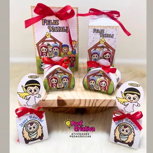 Imagem de capa para o Curso online LEMBRANCINHA DE NATAL: JESUS NASCEU - 💡PROF CRIATIVA