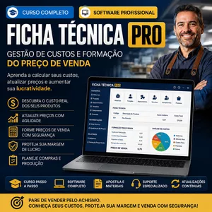 Imagem de Gestão de Custos para Pequenos Negócios: Otimize Preços e Margens com Método Ficha Técnica PRO criado por UP TECNOLOGIA na hotmart
