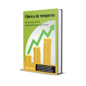 Imagem de capa para o Ebook E-book Fábrica de temperos Do zero aos 30k, investindo menos de 10k
