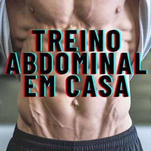 Imagem de capa para o Ebook Treino abdominal em casa