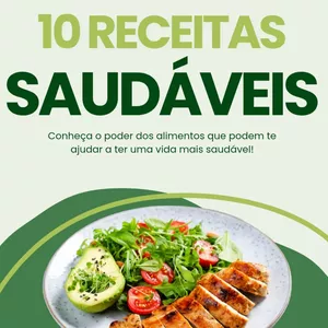 Imagem de capa para o Ebook 10 Receitas Saudáveis Para Emagrecer