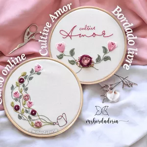 Imagem de capa para o Curso online Cultive Amor - Curso de Bordado Livre