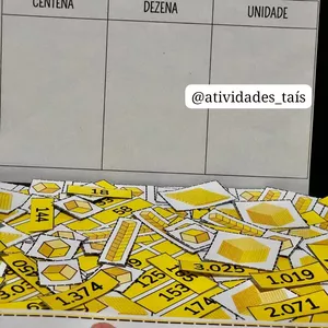 Imagem de capa para o Ebook Sistema de Numeração Decimal- Material Dourado 