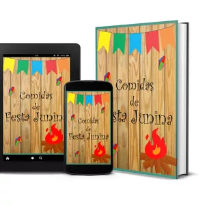Imagem de capa para o Ebook Comidas de festa junina