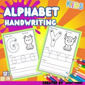 Cover image for Ebook Handwriting Practice for the Alphabet | Worksheets for Tracing and Printing Lett