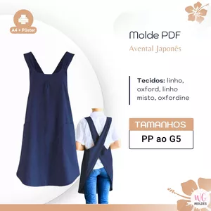 Imagem de capa para o Ebook MOLDE AVENTAL JAPONÊS