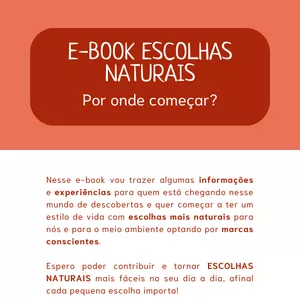 Imagem de capa para o Ebook E-book Escolhas Naturais | Por onde começar?