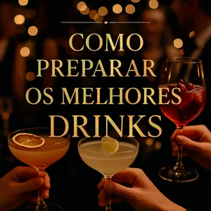 Imagem de capa para o Ebook como preparar os melhores drinks