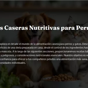 Imagen de portada para Ebook Recetas Caseras Nutritivas para Perros y Gatos