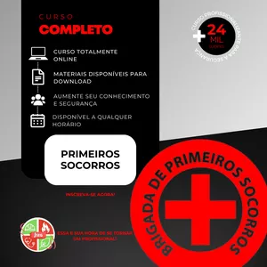 Imagem de capa para o Curso online Primeiros Socorros - (Vídeos e Slides)