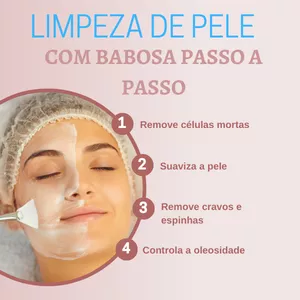 Imagem de capa para o Ebook LIMPEZA DE PELE COM BABOSA PASSO A PASSO