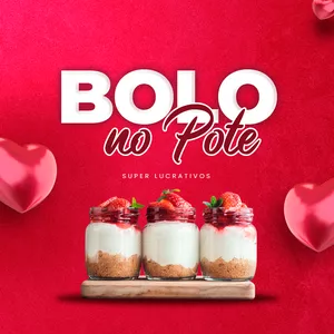 Imagem de capa para o Curso online CURSO - BOLO NO POTE SUPER LUCRATIVOS