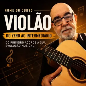 Imagem do curso Curso de violão do zero ao intermediário