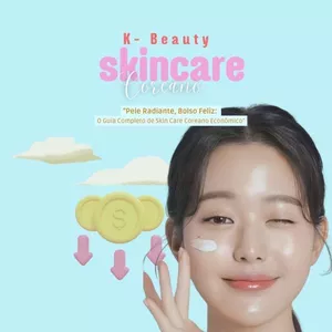 Imagem de capa para o Ebook "Pele Radiante, Bolso Feliz:  O Guia Completo de Skin Care Coreano Econômico"