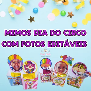Imagem de capa para o Ebook Mimos dia do circo com fotos evitáveis 