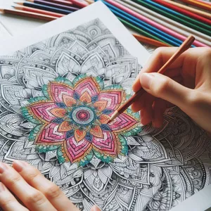 Cover image for Ebook Mandala Coloring Pages Worksheet for Adults
