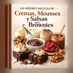 Imagen de portada para Ebook Las Mejores Recetas de Cremas, Mousses y Salsas para Brownies