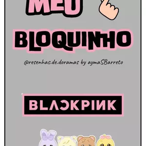 Imagem de capa para o Ebook Meu Bloquinho BLACKPINK