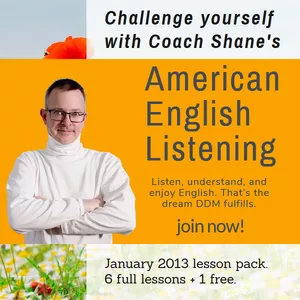 Cover image for Online course Coach Shane's American English Listening - January 2013