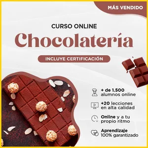 Imagen de portada para Curso online Curso Chocolatería Online.