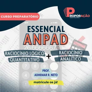 Imagem de capa para o Curso online Essencial ANPAD - Raciocínio Lógico-Quantitativo e Analítico