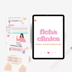 Imagen de portada para Ebook FICHA CLINICA PARA MANICURISTAS PINK 